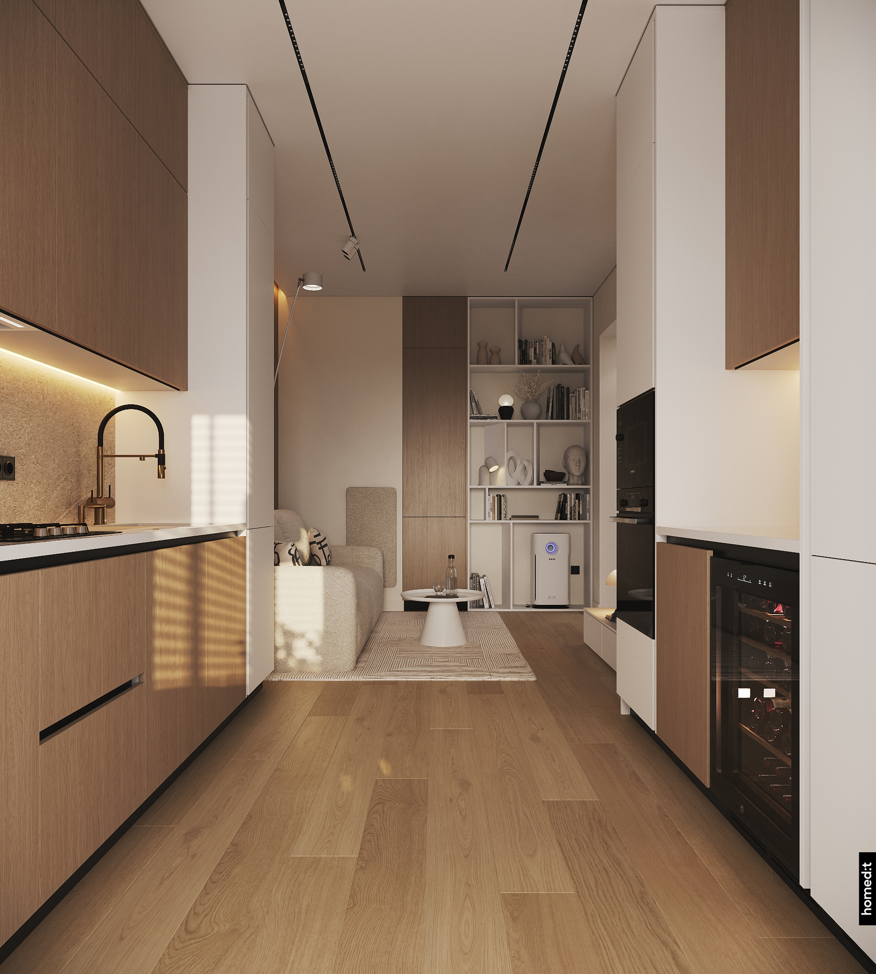 1 - Дизайн интерьера квартиры в ЖК OzMakon