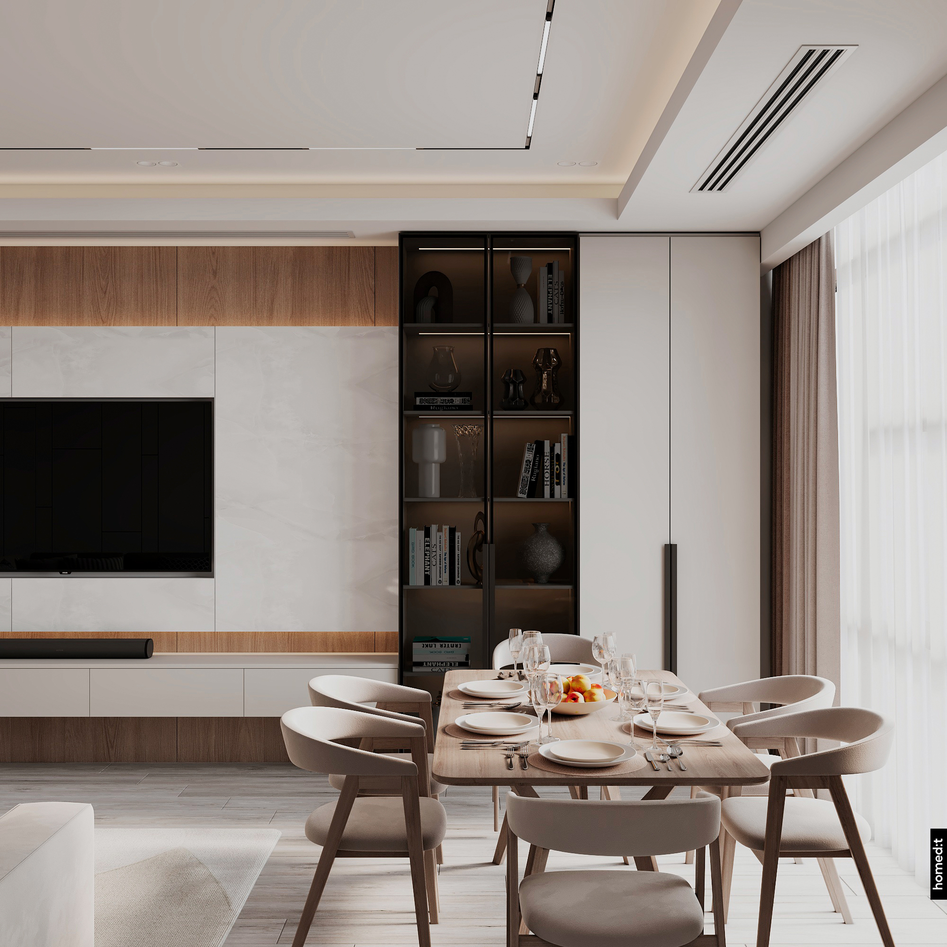 Дизайн интерьера квартиры в ЖК Piramit Tower