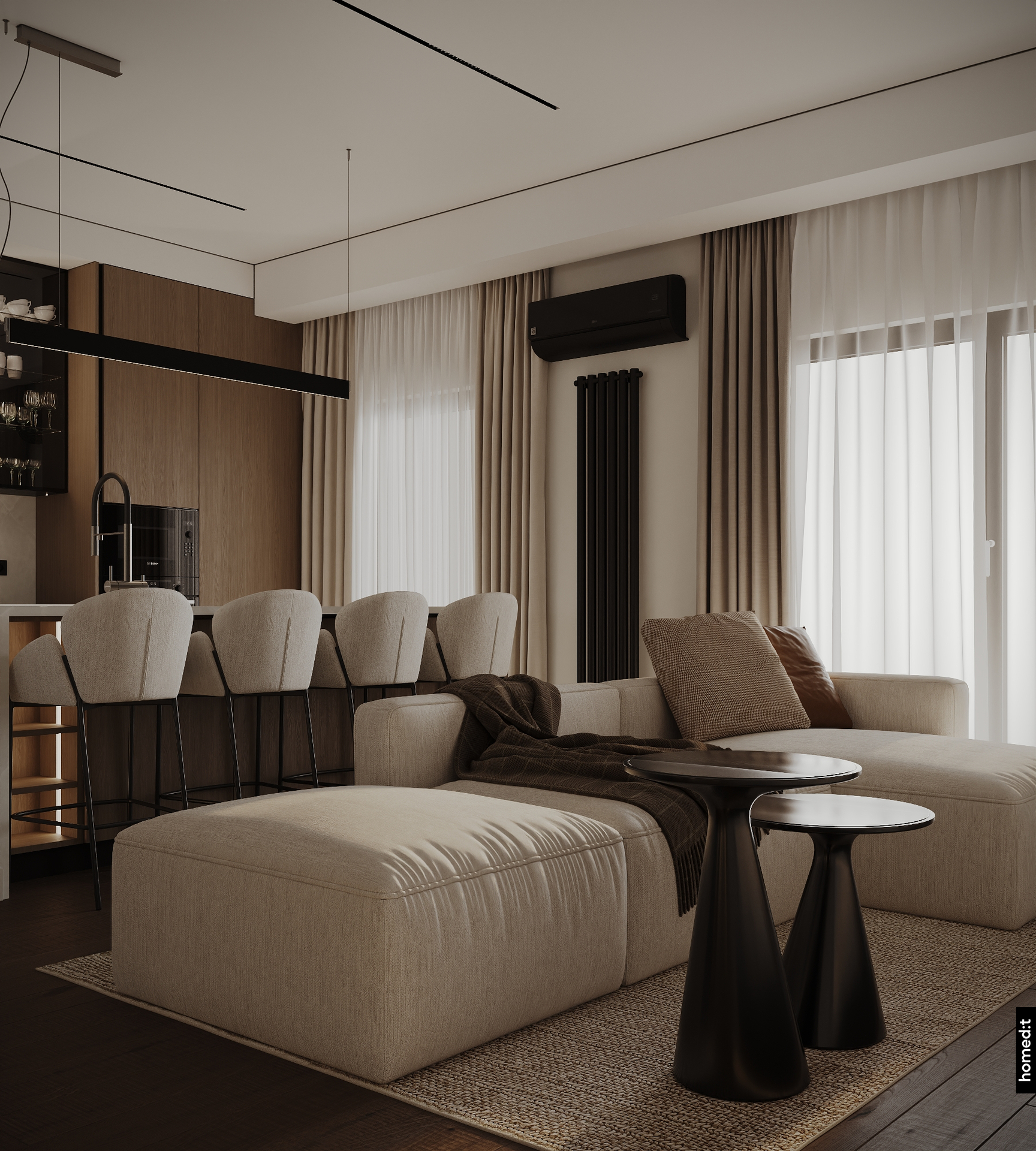 Интерьер квартиры в ЖК New Port в Ташкенте