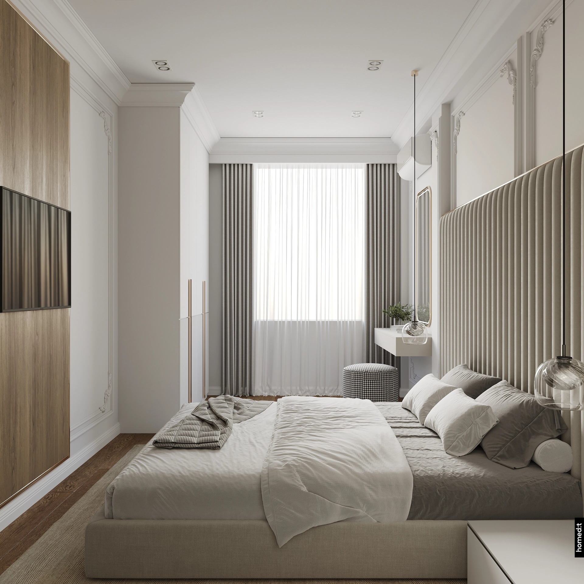 Дизайн интерьера спальни хозяев