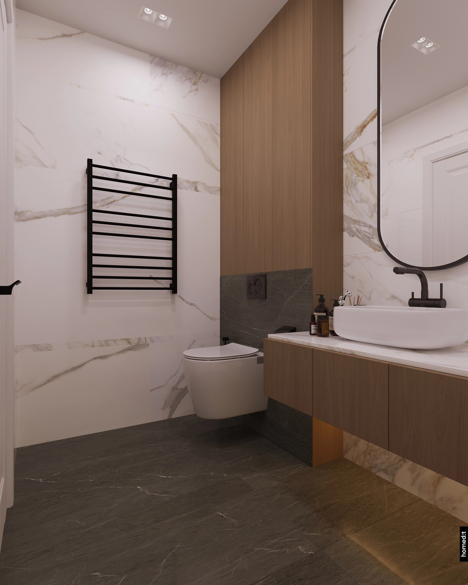 Дизайн интерьера тумбы в ванной комнате