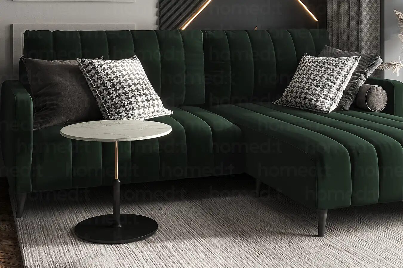 Изображение Диван "Эль-Пасо" Green Leaf в интерьере