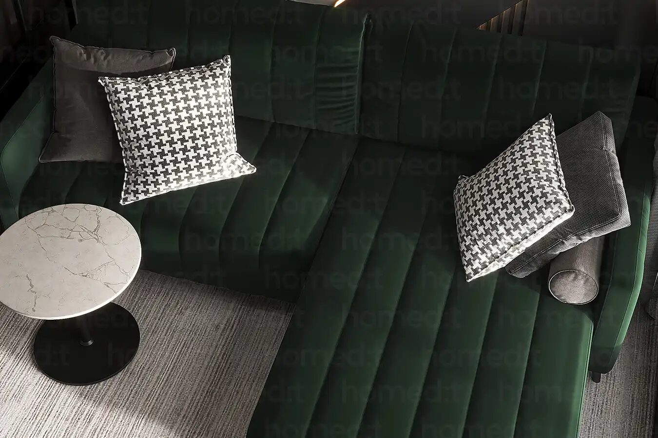 Изображение Диван "Эль-Пасо" Green Leaf в интерьере