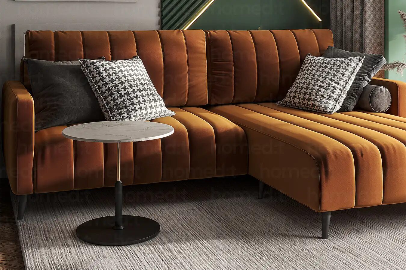 Изображение Диван "Эль-Пасо" Bright Orange в интерьере