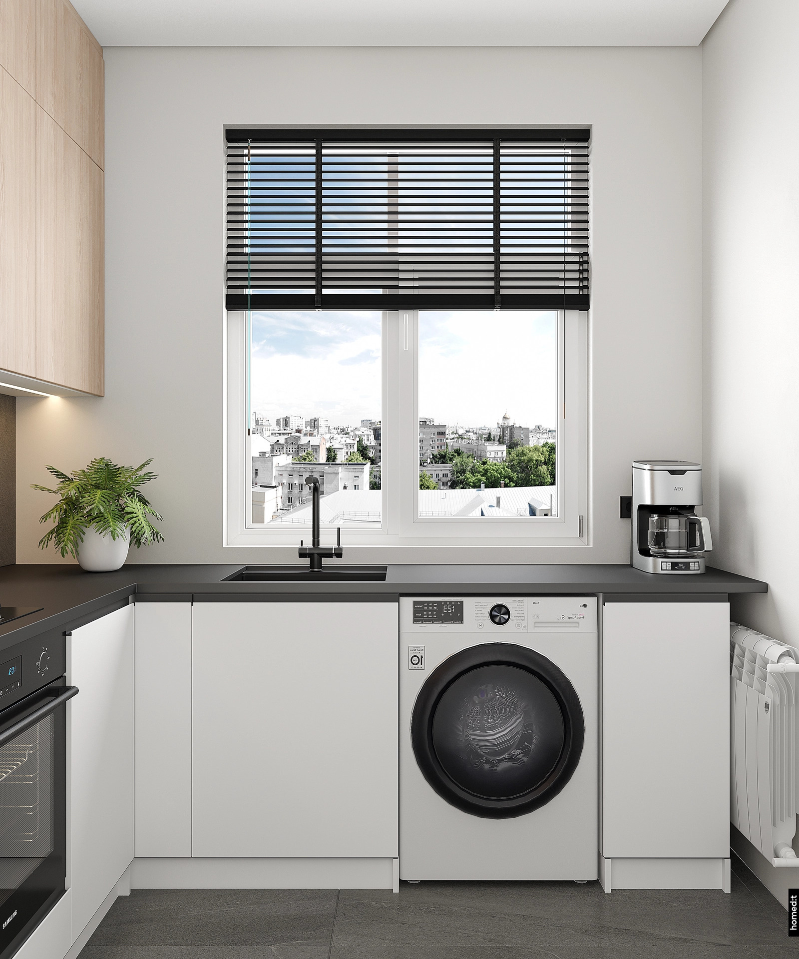 Кухня у окна