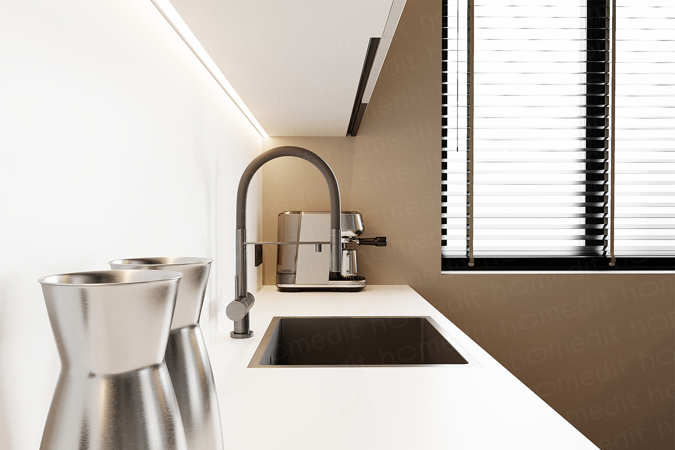 Изображение Кухонный гарнитур "Лива" Arctic Graphite в интерьере