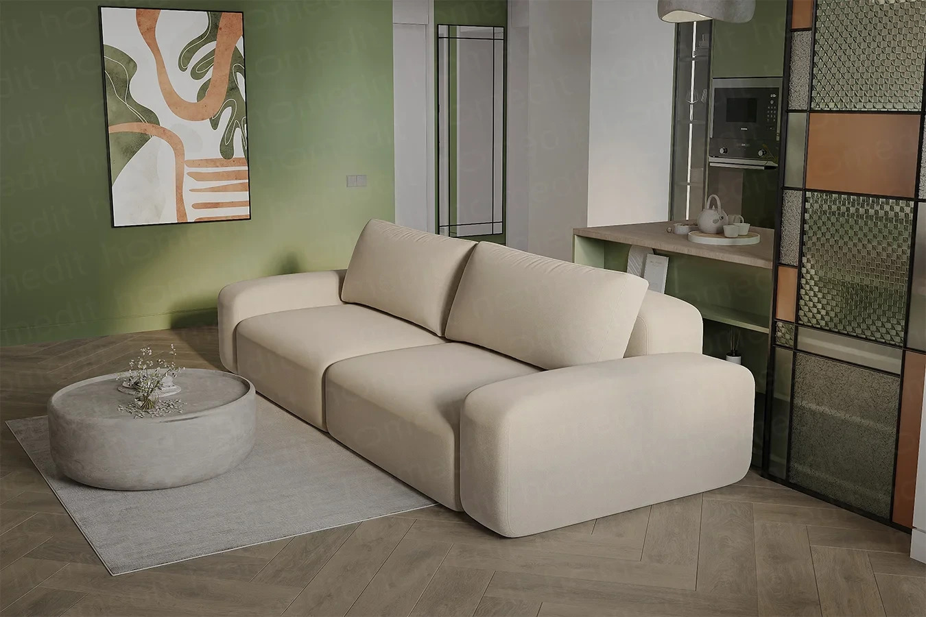 Изображение Диван "Манчестер" Like Beige в интерьере