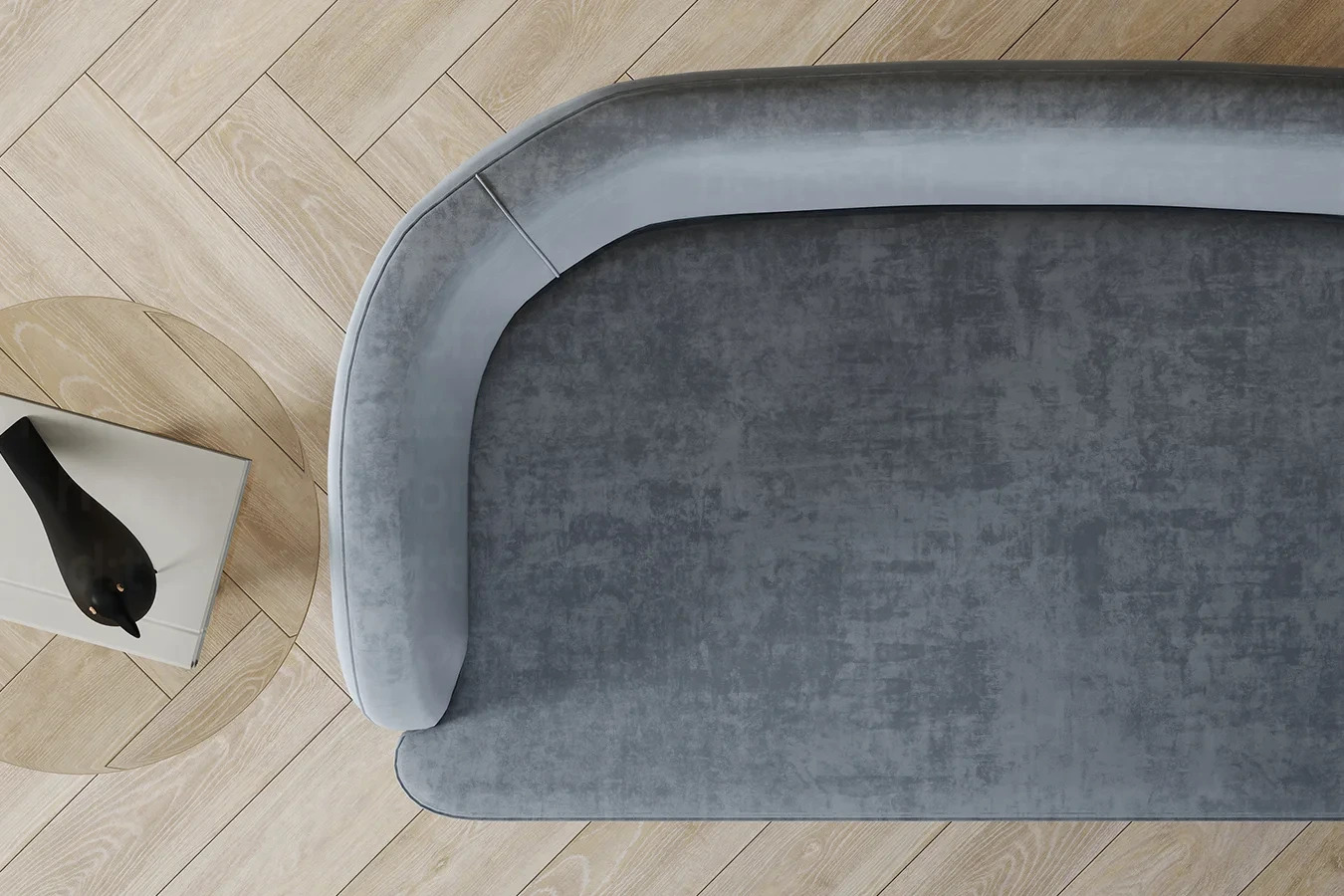 Изображение Диван "Марсель" Teal Blue в интерьере