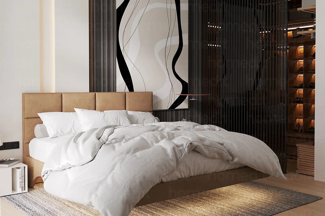 Изображение Кровать "Прага" Brick House в интерьере