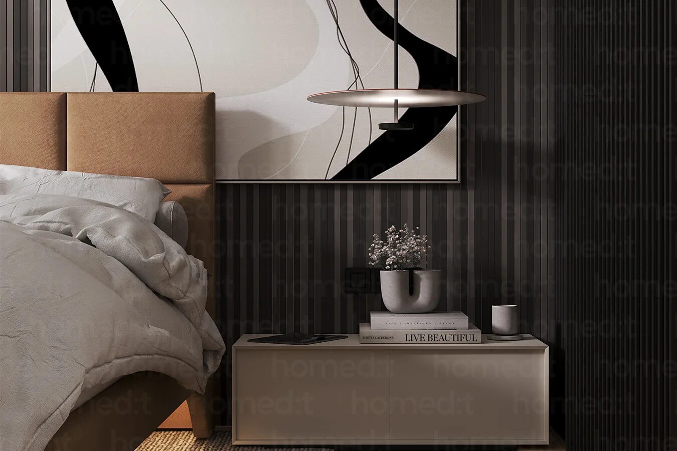 Изображение Кровать "Прага" Brick House в интерьере