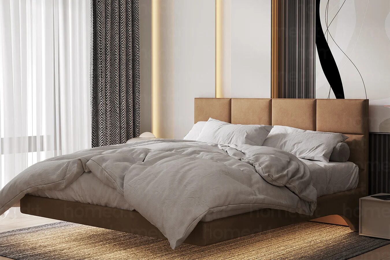 Изображение Кровать "Прага" Brick House в интерьере