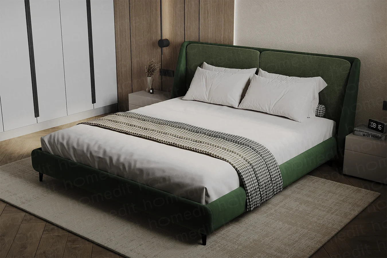 Изображение Кровать "Равенна" Leafage в интерьере