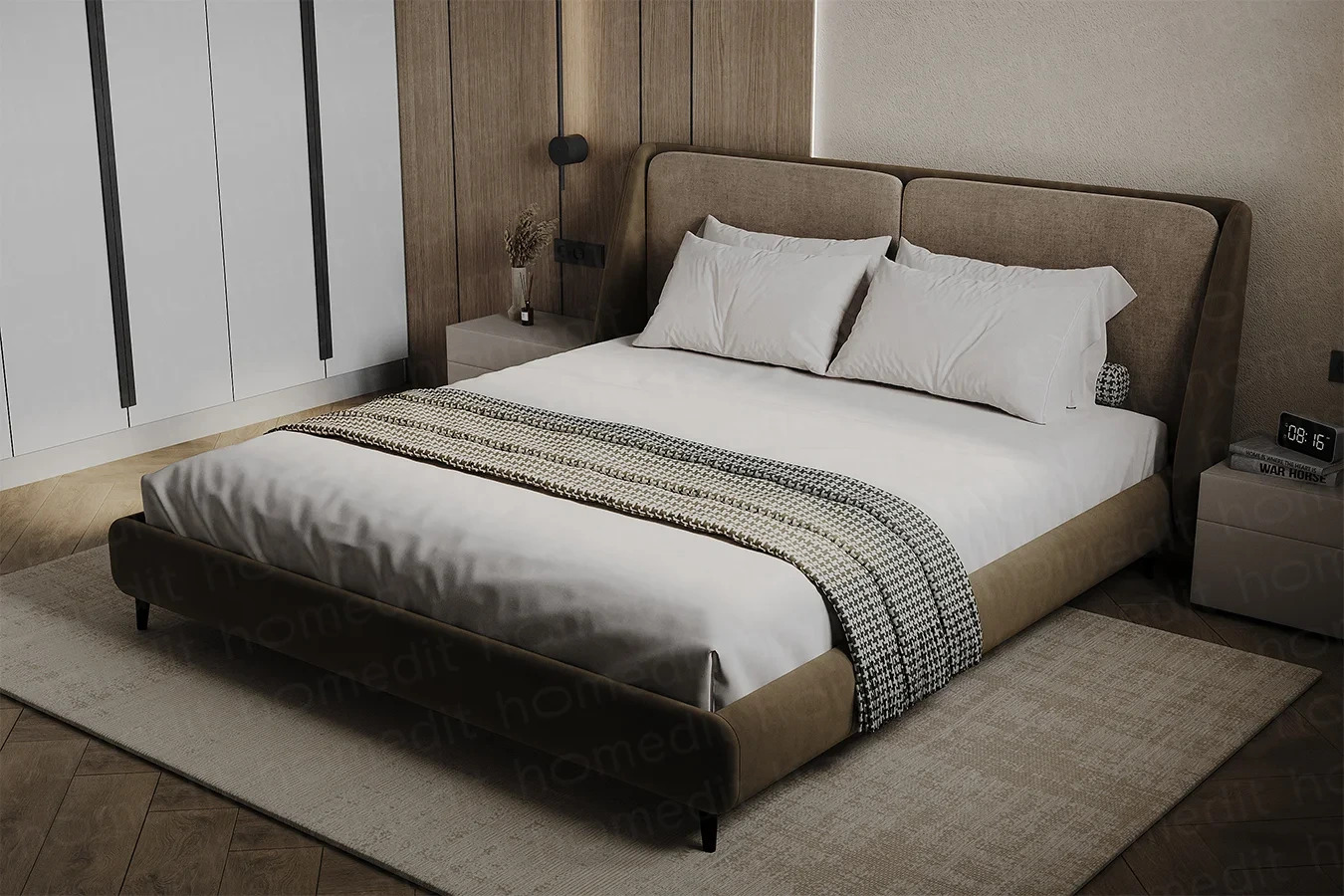 Изображение Кровать "Равенна" Brownie в интерьере