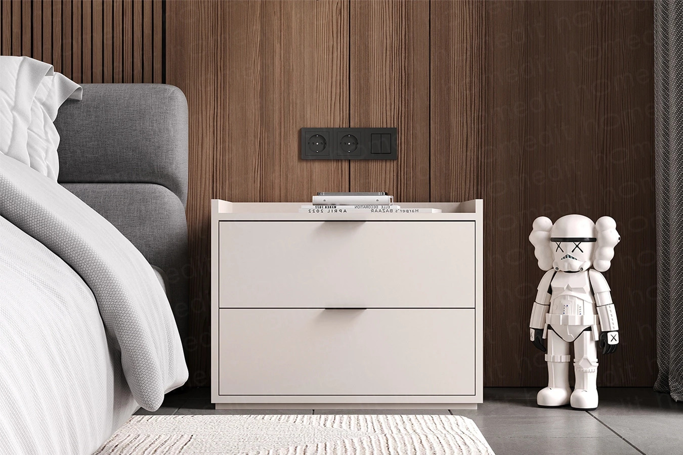 Изображение Прикроватная тумба "Пула" Сashmere в интерьере