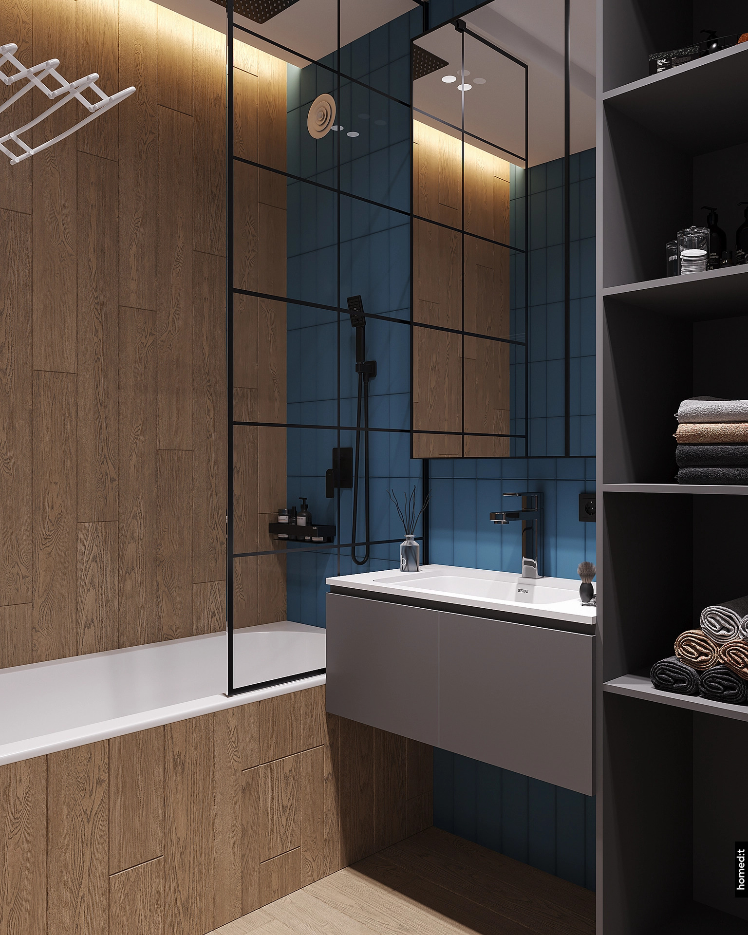 Ванная в стиле Скандинавия